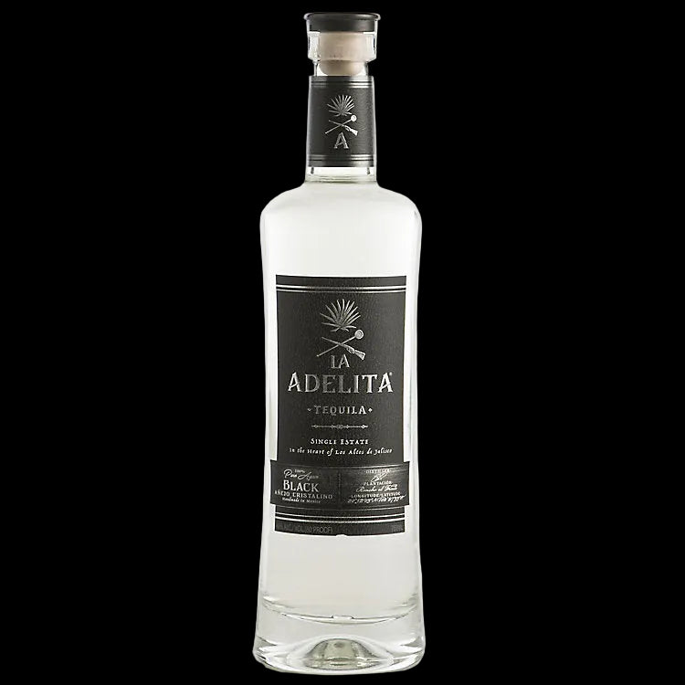 La Adelita Black Cristalino Anejo Tequila 750ml