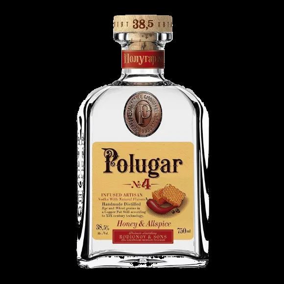Polugar No.4 Honey and Allspice Vodka 750ml