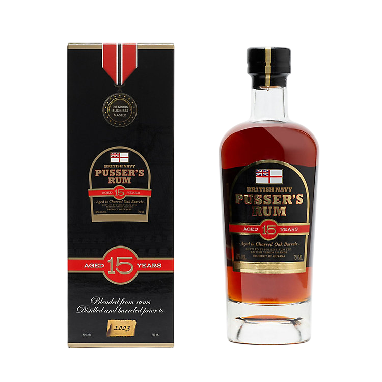 Pusser's British Navy Nelson's Blood 15 Year Old Rum 750ml