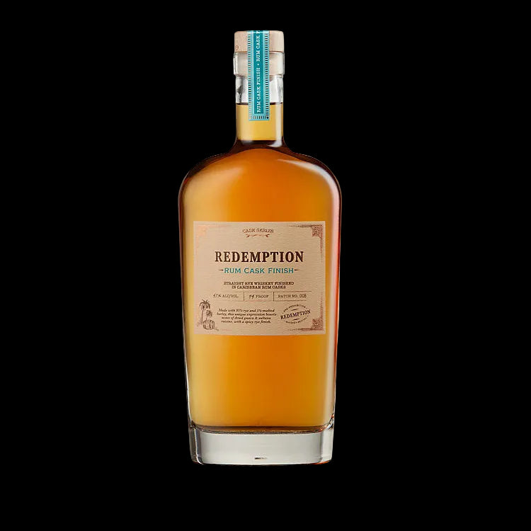 Redemption Rum Cask Finish Batch No 1 Straight Rye Whiskey 750ml