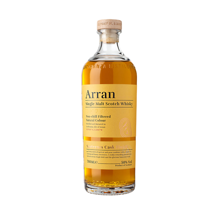 The Arran Malt Distillery Sauternes Cask Finish Single Malt Scotch Whisky   700ml
