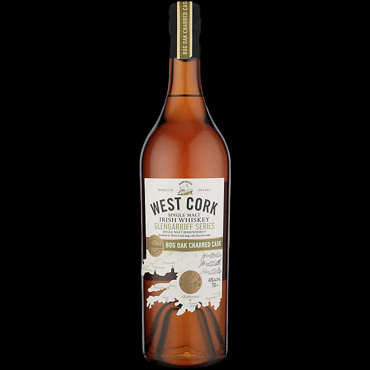 West Cork Glengarriff Series Bog Oak Charred Cask Single Malt Irish Whiskey 750ml