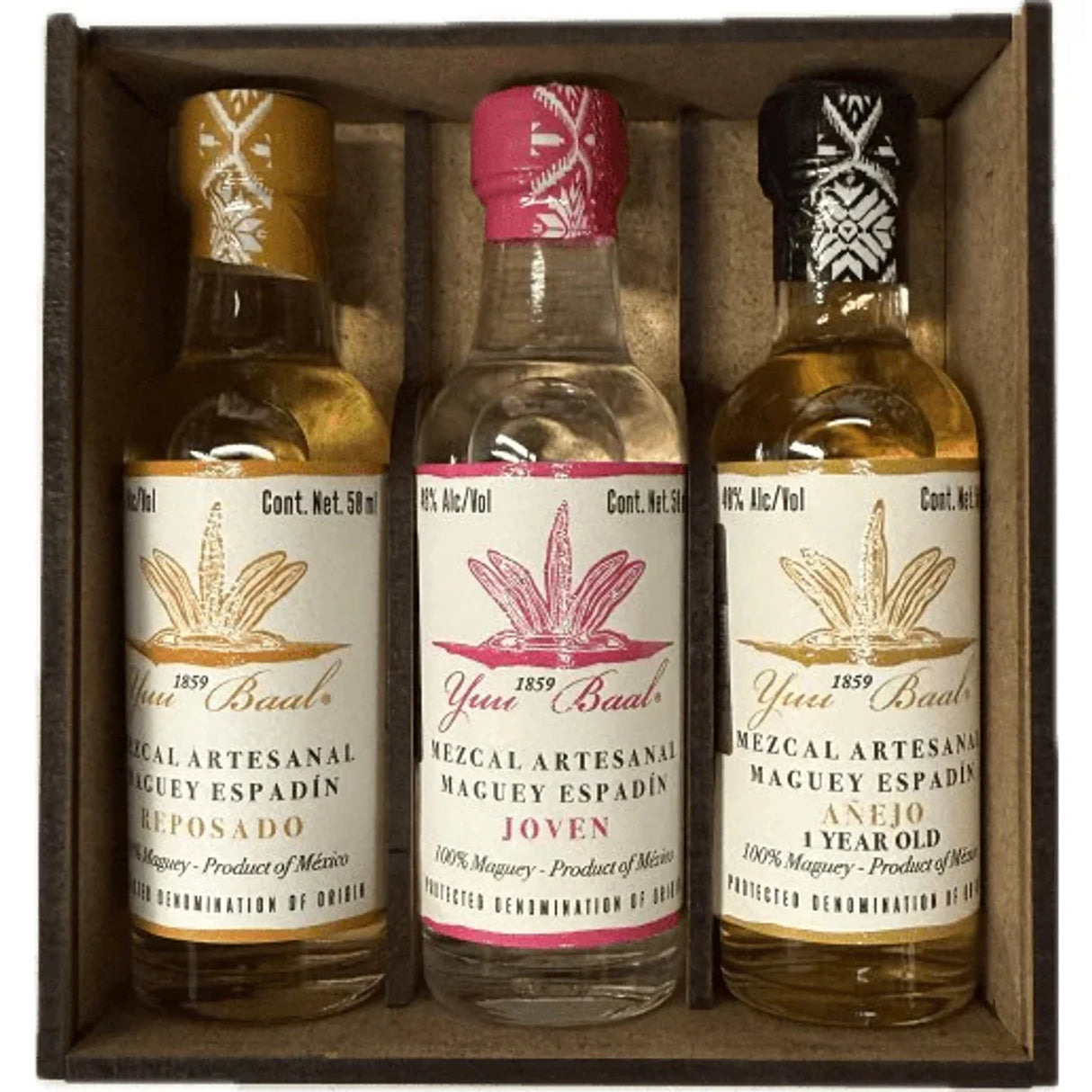 Yuu Baal Mezcal (Blanco + Reposado + Anejo) 3 x 50ml