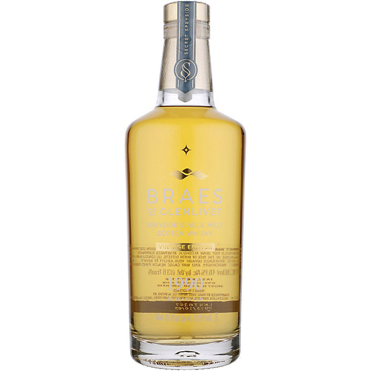 1990 Secret Speyside Braes of Glenlivet Vintage Edition 32 Year Old Single Malt Scotch Whisky 750ml