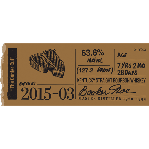 2015 Booker's Batch 2015-03 The Center Cut Kentucky Straight Bourbon Whiskey 750ml