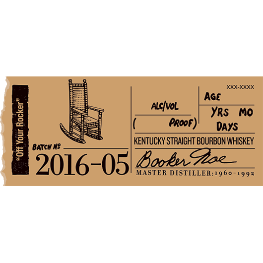 2016 Booker's Batch 2016-05 Off Your Rocker Kentucky Straight Bourbon Whiskey 750ml
