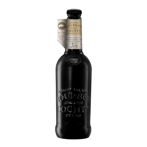 2018 Goose Island Bourbon County Brand Vanilla Rye Brand Stout Beer Bottle 16.9-Oz