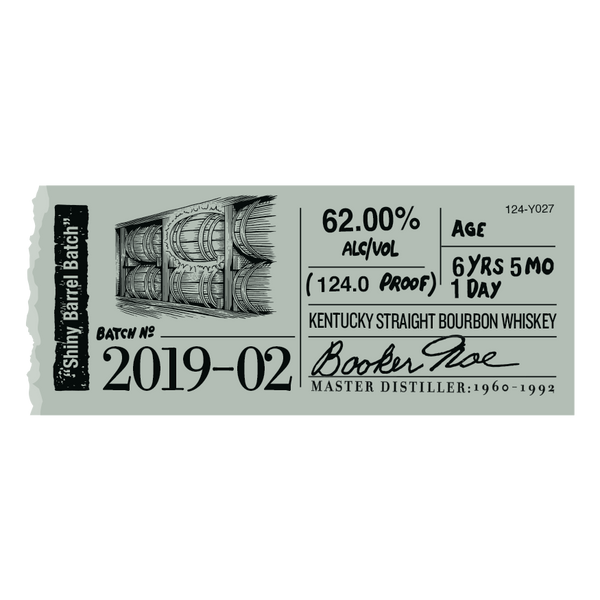 2019 Booker's Batch 2019-02 Shiny Barrel Batch 6 Year Old Kentucky Straight Bourbon Whiskey 750ml