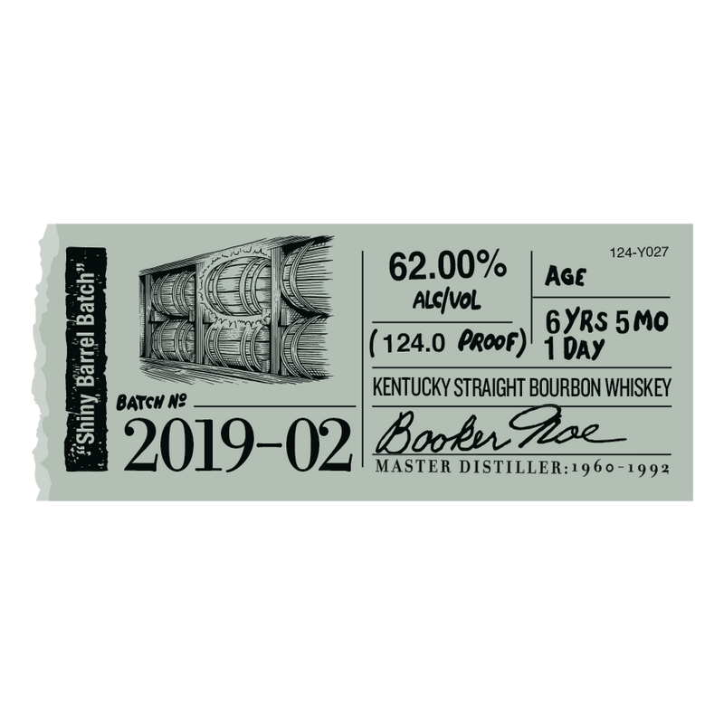 2019 Booker's Batch 2019-02 Shiny Barrel Batch 6 Year Old Kentucky Straight Bourbon Whiskey 750ml