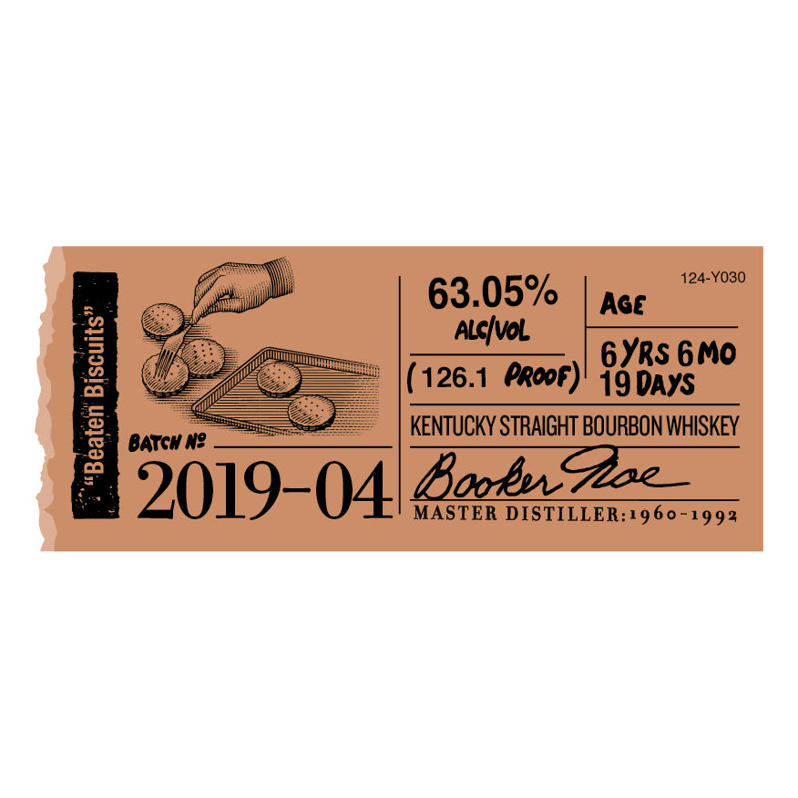 2019 Booker's Batch 2019-04 Beaten Biscuits Kentucky Straight Bourbon Whiskey 750ml