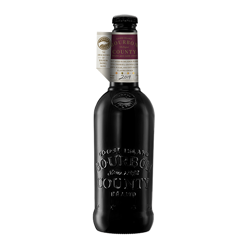 2019 Goose Island Bourbon County Brand Mon Cheri Stout Beer Bottle 16.9-Oz