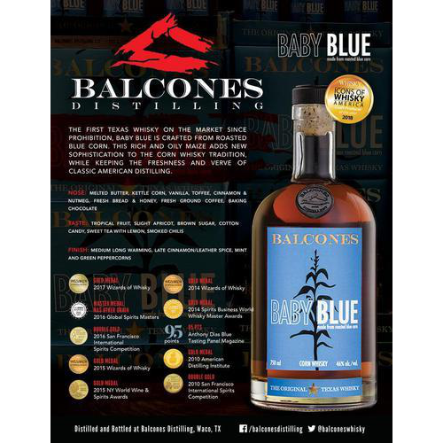 Balcones Distilling Baby Blue Corn Whisky 750ml