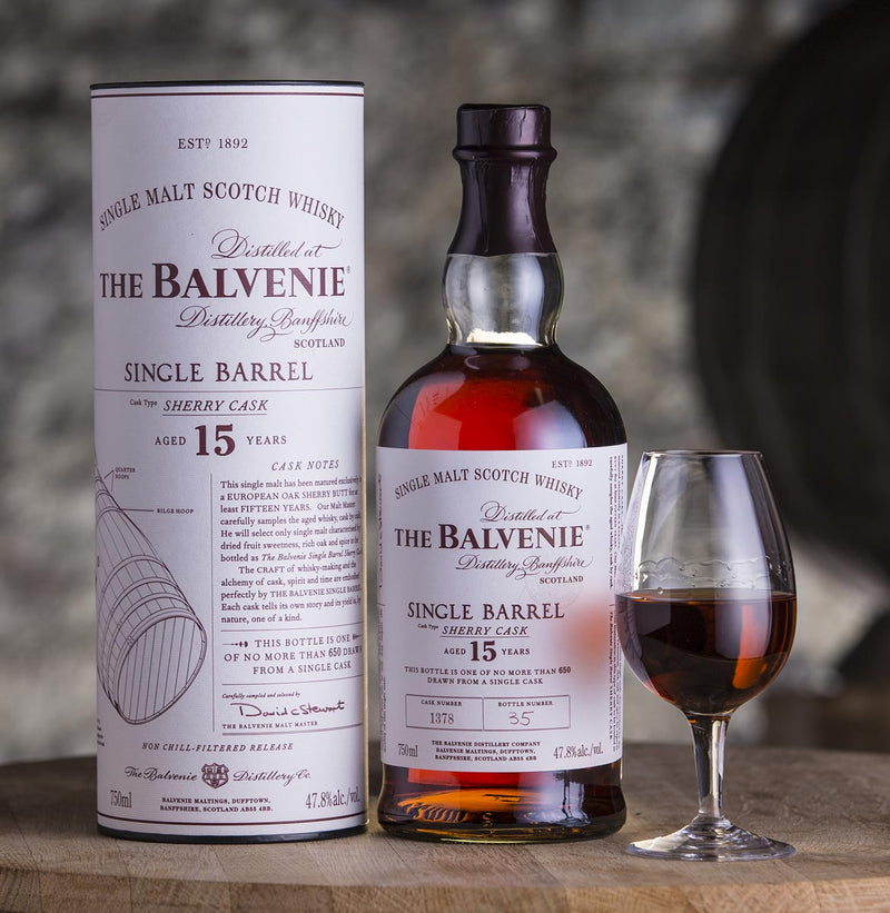 Balvenie Single Barrel 15 Year Old Single Malt Scotch Whisky 750ml