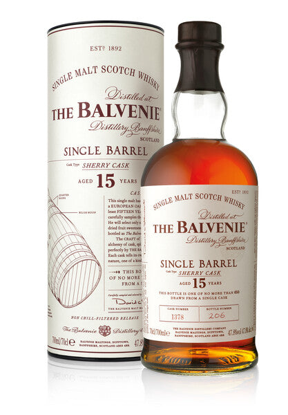 Balvenie Single Barrel 15 Year Old Single Malt Scotch Whisky 750ml