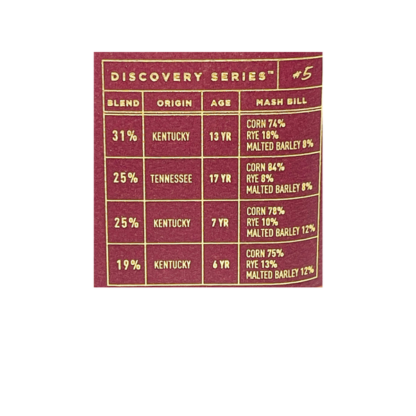Bardstown Discovery Series No 5 Blend of Straight Bourbon Whiskey 750ml