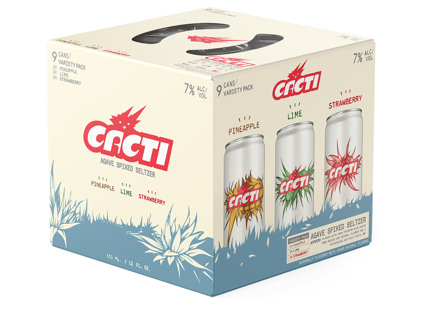 Cacti Agave Spiked Seltzer Variety Can 9-Pack