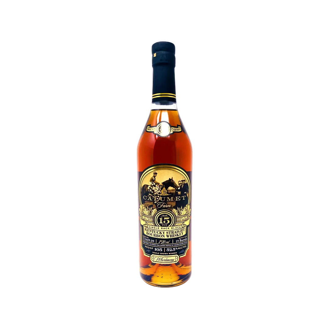 Calumet Farm Single Rack Black 15 Year Old Kentucky Straight Bourbon Whiskey 750ml