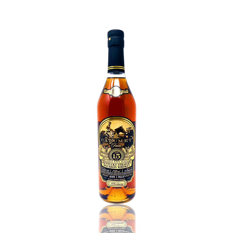Calumet Farm Single Rack Black 15 Year Old Kentucky Straight Bourbon Whiskey 750ml