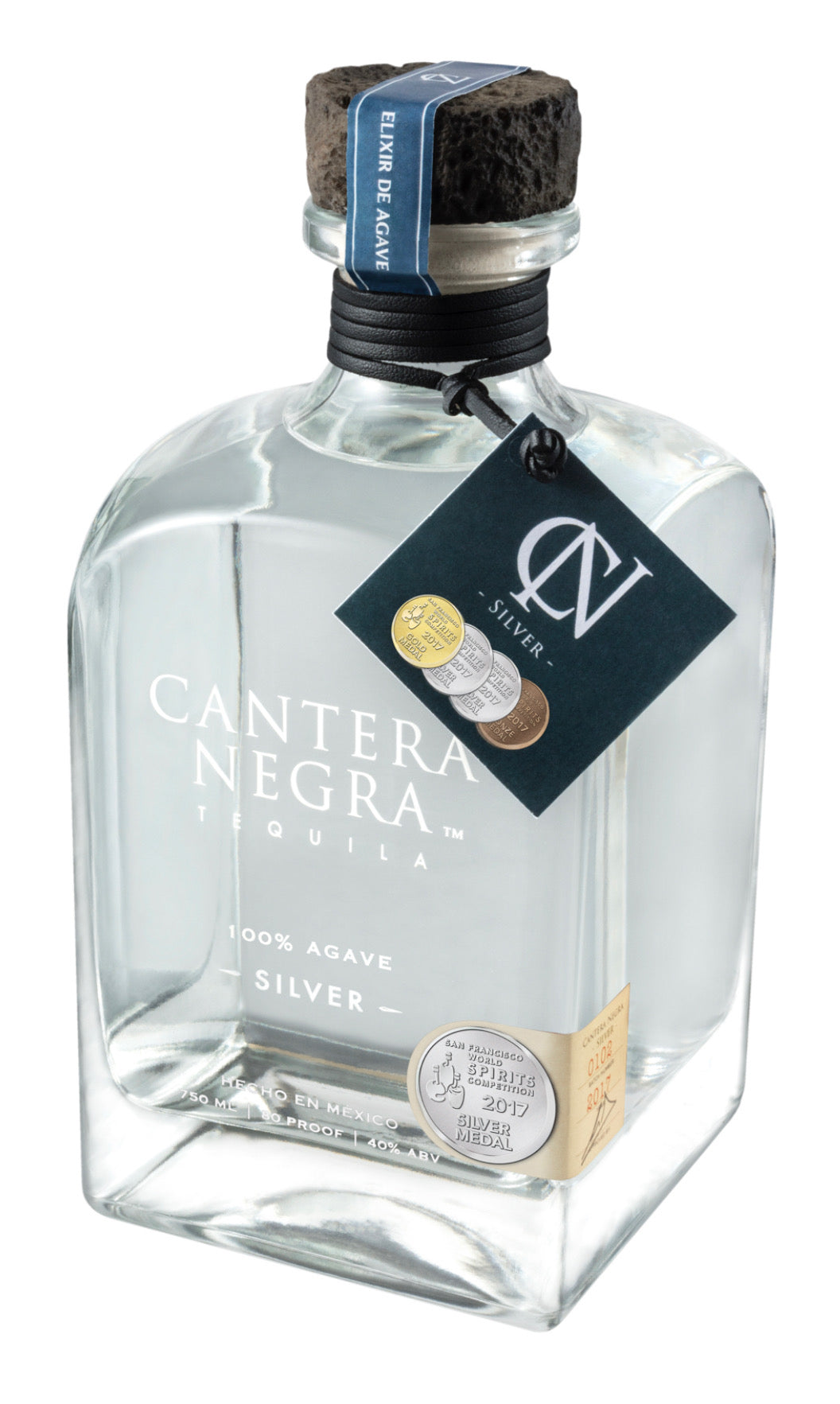 Cantera Negra Silver Tequila 750ml