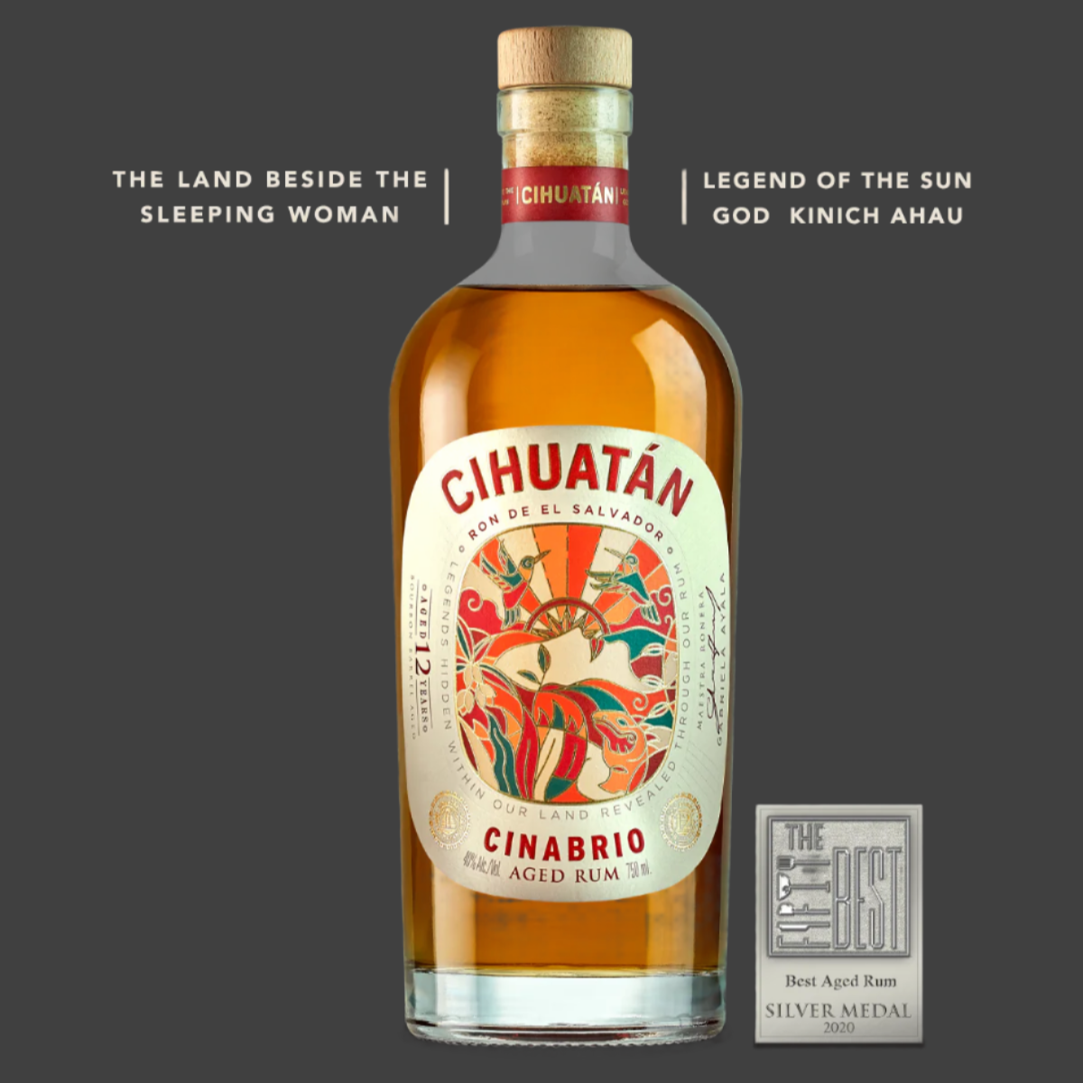 Cihuatan Cinabrio 12 Year Old Rum 750ml