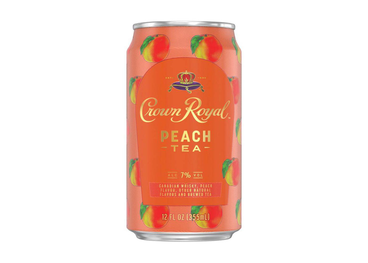 Crown Royal Peach Tea Ready to Drink Cocktail 12-Oz Can 4-Pack