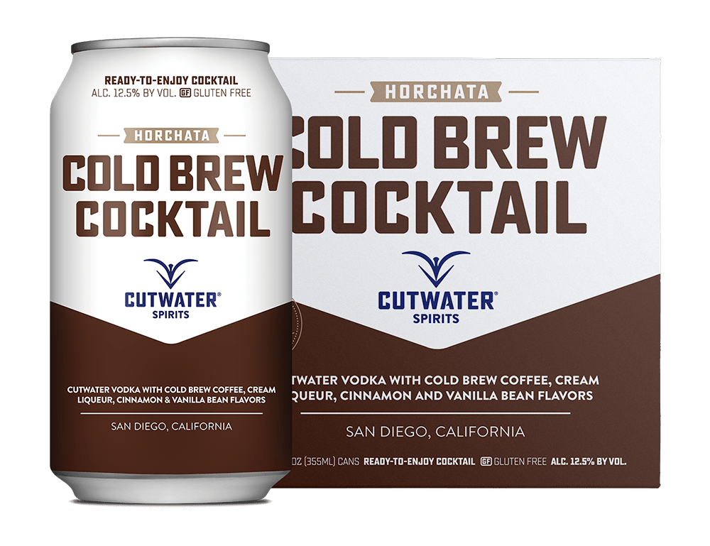Cutwater Spirits Horchata Cold Brew Cocktail 12-Oz Can 4-Pack