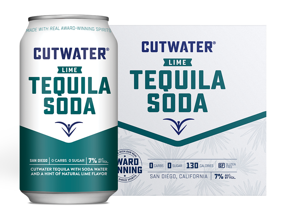 Cutwater Spirits Lime Tequila Soda Cocktail 12-Oz Can 4-Pack
