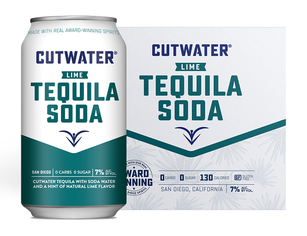 Cutwater Spirits Lime Tequila Soda Cocktail 12-Oz Can 4-Pack