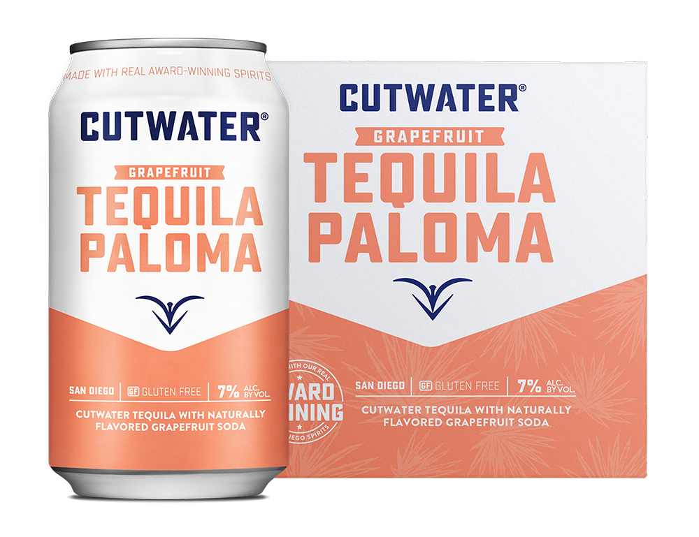 Cutwater Spirits Tequila Paloma Grapefruit Cocktail 12-Oz Can 4-Pack
