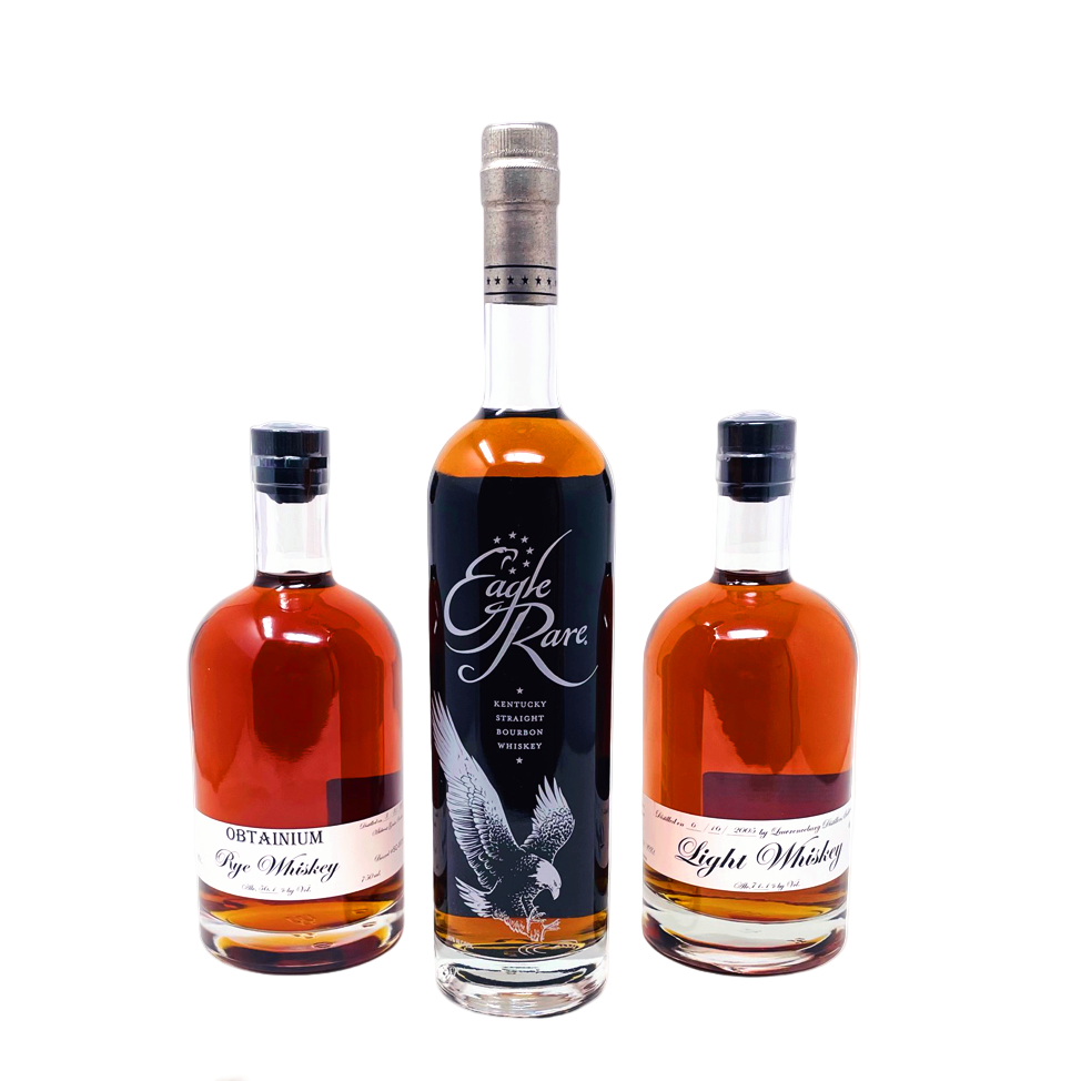 Eagle Rare, Cats Eye Rye & Cats Eye Light Whiskey Bundle 750ml 3-Pack
