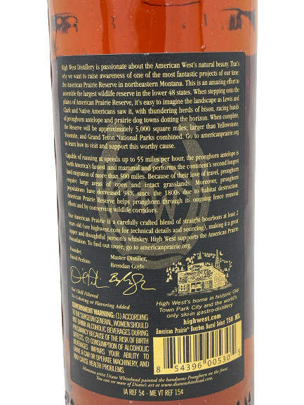 High West American Prairie San Diego Barrel Boys Barrel #18055 Select Blended Straight Bourbon Whiskey 750ml