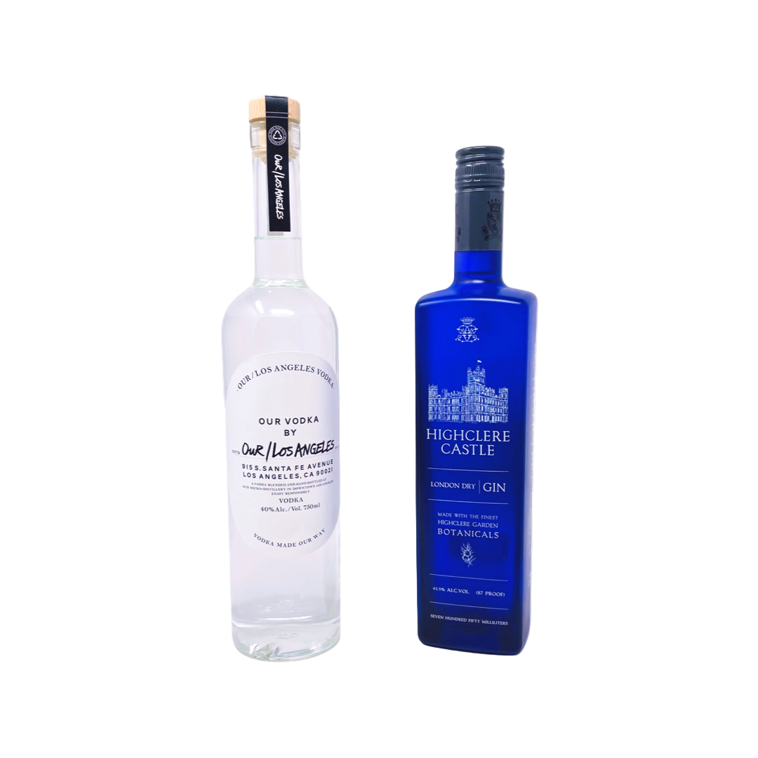 Highclere Gin & Our Los Angeles Vodka Bundle 750ml 2-Pack