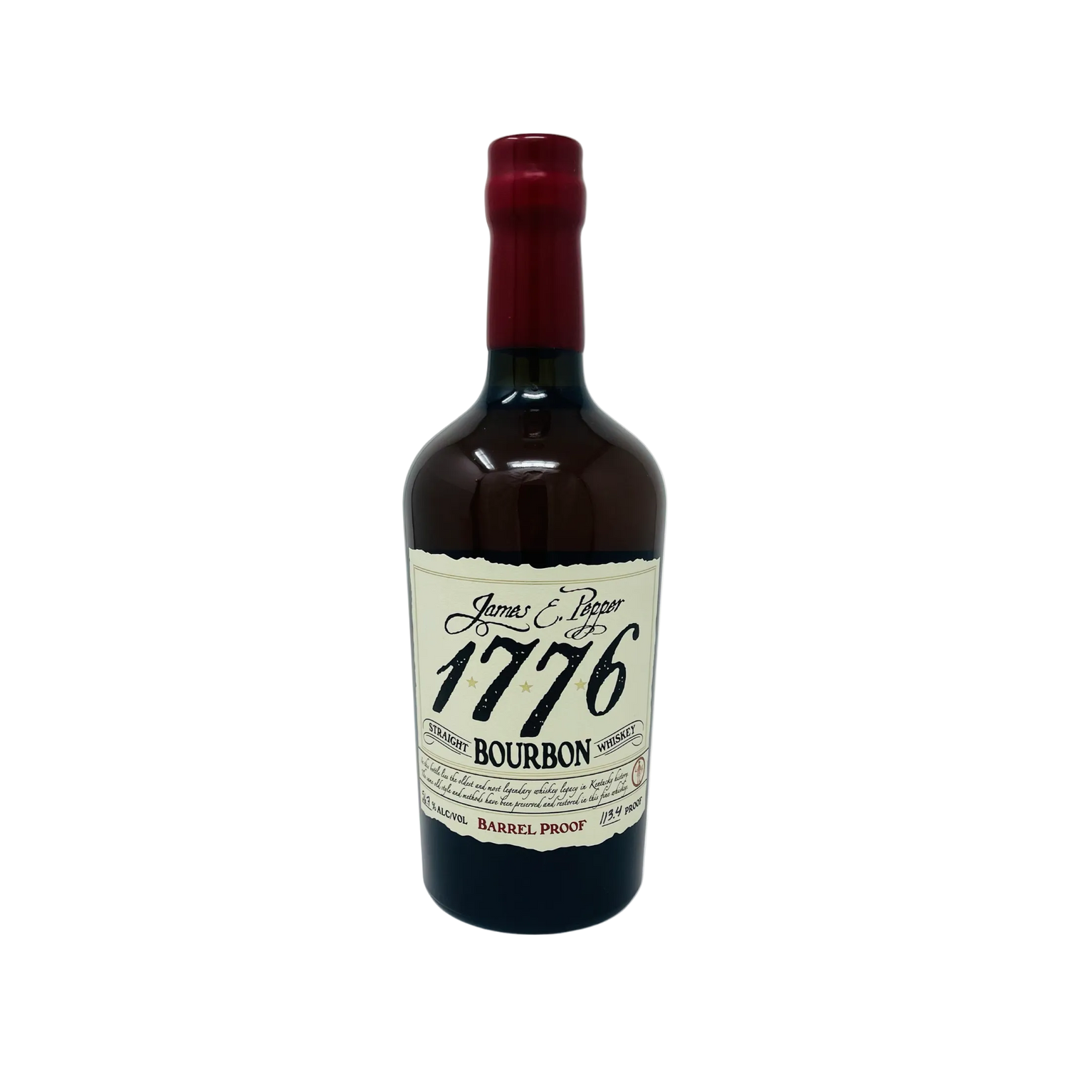 James E. Pepper 1776 Barrel Proof Straight Bourbon Whiskey 750ml
