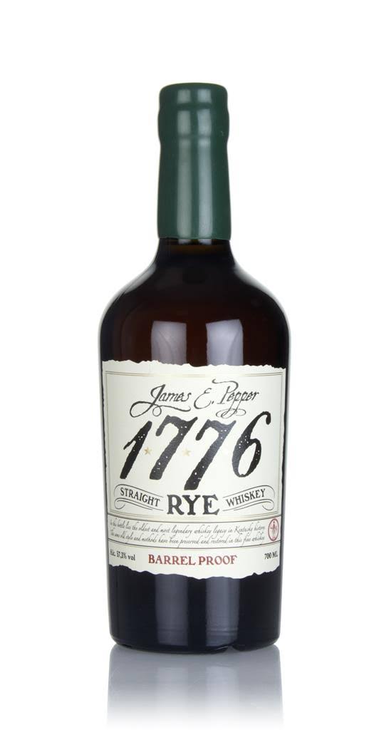 James E. Pepper 1776 Barrel Proof Straight Rye Whiskey 750ml