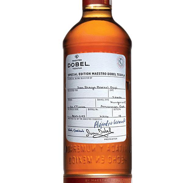 Maestro Dobel Anejo and Diamante Reposado San Diego Barrel Boys Barrel Select Tequila Bundle 750ml 2-Pack