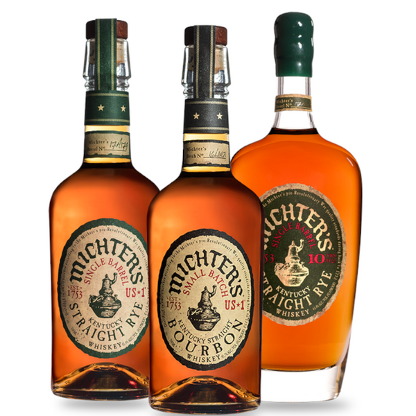 2020 Michter's 10 Year Old Rye, US-1 Bourbon & Rye Whiskey Combo Bundle 750ml 3-Pack