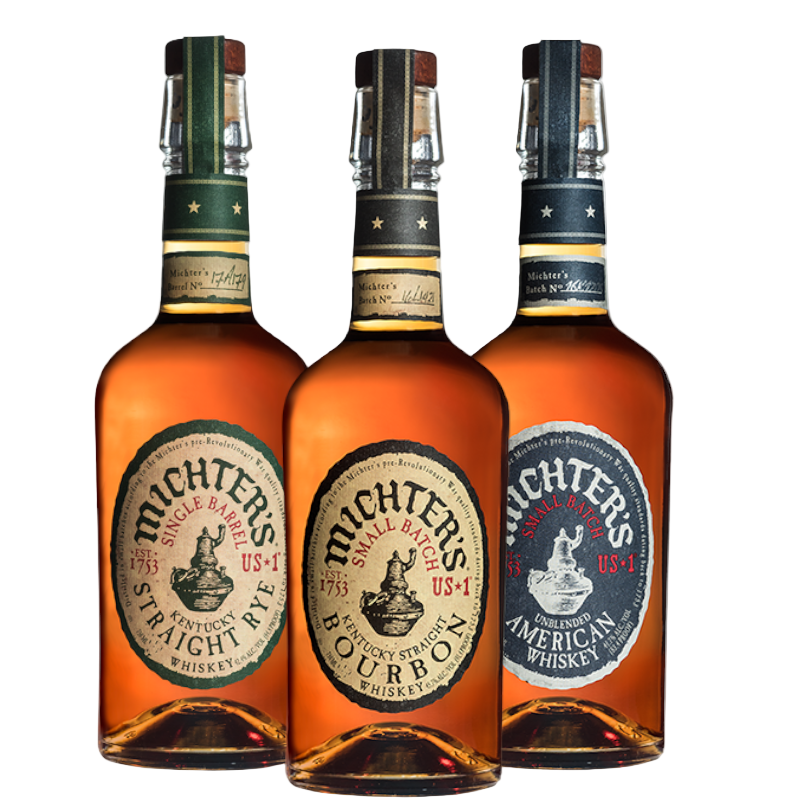 Michter's US-1 Bourbon, Rye & American Whiskey Combo Bundle 750ml 3-Pack