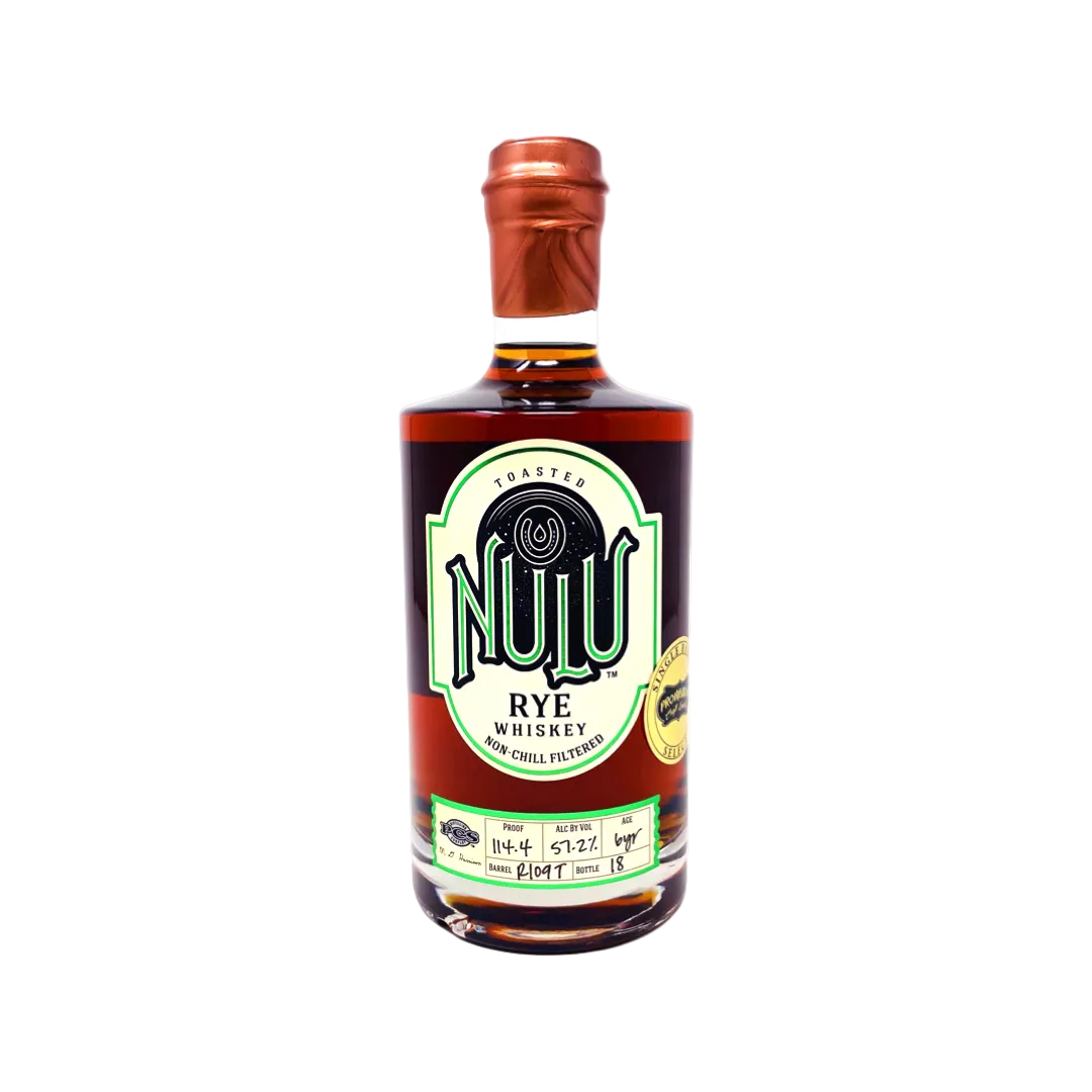 Nulu Toasted Single Barrel 6 Year Old Rye Whiskey 750ml