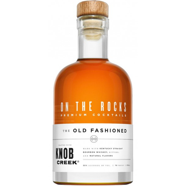 On The Rocks Premium Cocktails Old Fashioned Crafted With Knob Creek Bourbon 375ml