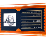 Three Chord Single Barrel Blended Bourbon Whiskey Honey Cask Finish 'San Diego Barrel Boys' Select