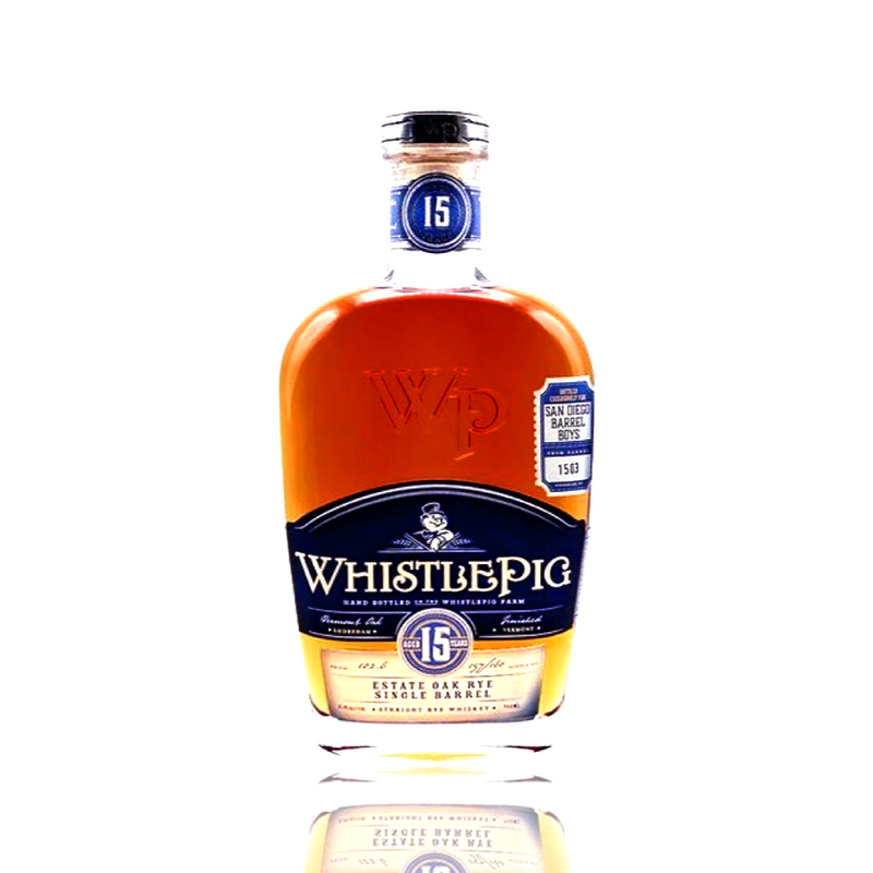 Whistle Pig 15 Year Old 'San Diego Barrel Boys' Single Barrel Rye Whiskey #1503