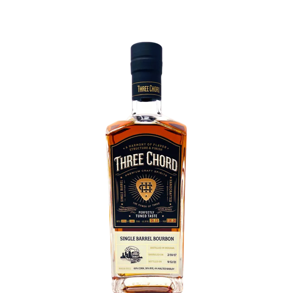 Three Chord Single Barrel Bourbon Whiskey 'San Diego Barrel Boys' Select