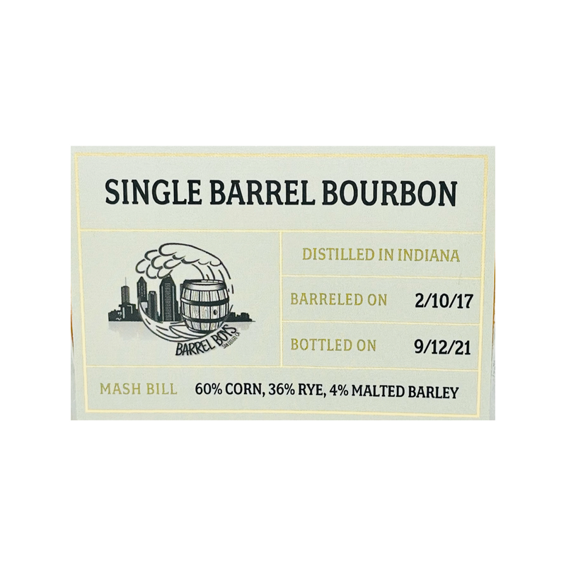 Three Chord Single Barrel Bourbon Whiskey 'San Diego Barrel Boys' Select