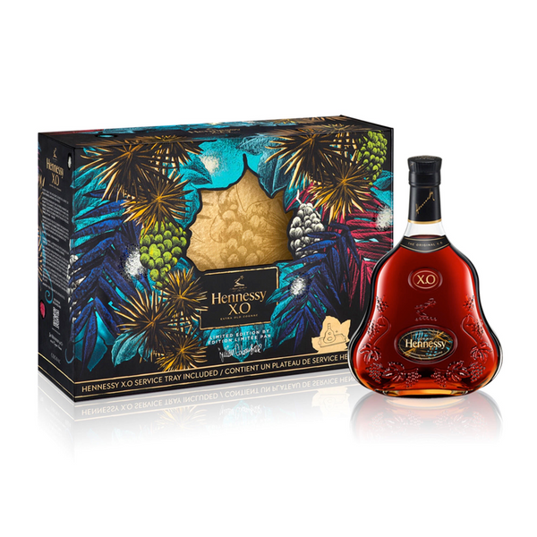 Hennessy X.O  Julien Colombier Gift Set w/ Gold Tray