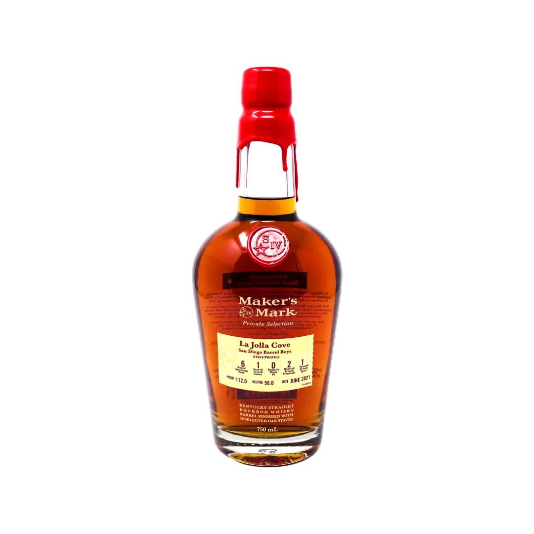Makers Mark San Diego Barrel Boys La Jolla Cove Private Selection Kentucky Straight Bourbon Whisky 750ml