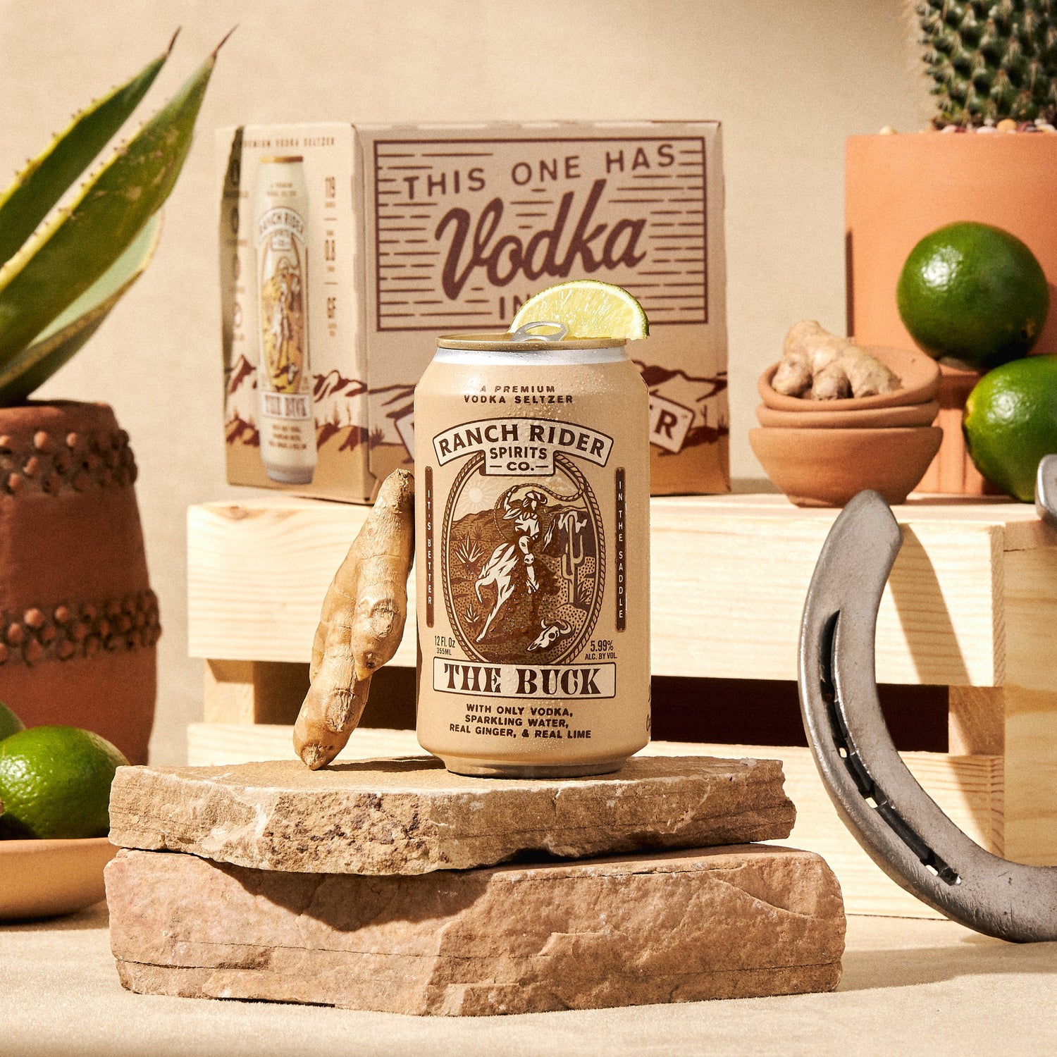 Ranch Rider The Buck Vodka Seltzer 12 Oz 4 Pack Cans