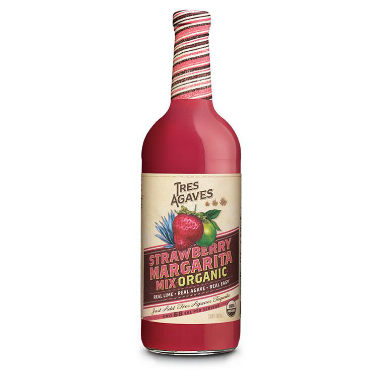 Tres Agaves Strawberry Margarita Daiquiri Mix Organic