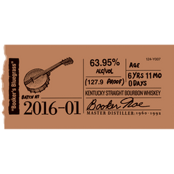 Booker's Bourbon Batch 2016-01 'Booker's Bluegrass'