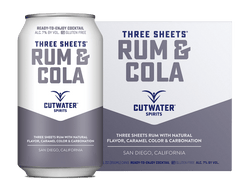 Cutwater Three Sheets Rum & Cola (4 Pack Cans)