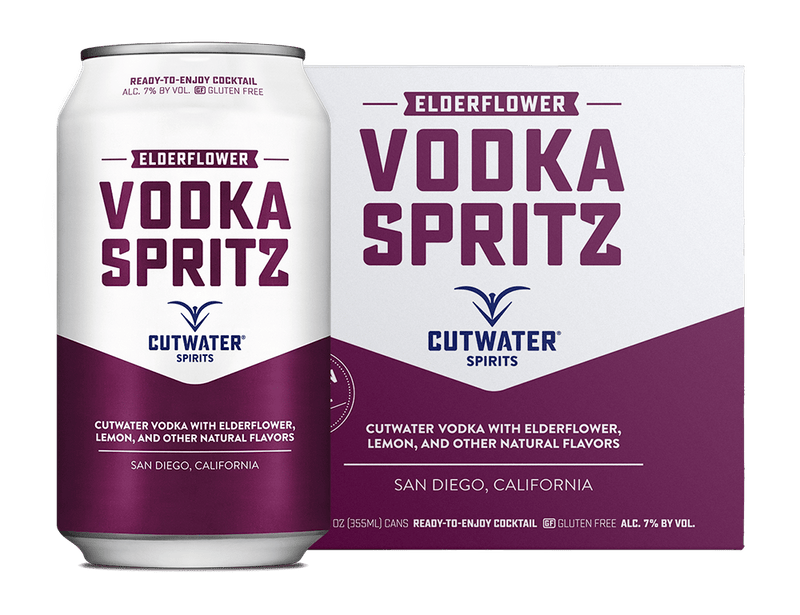 Cutwater Elderflower Vodka Spritz (4 Pack Cans)